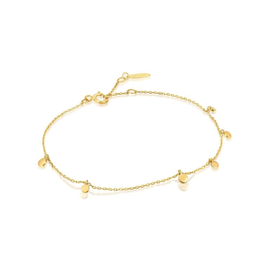 Jewellery Ania Haie | 14Kt Gold Mixed Disc Bracelet