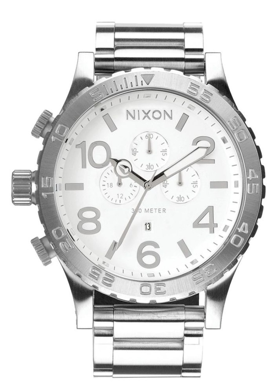 Watches Nixon | 51-30 Chrono Stainless Steel White Dial