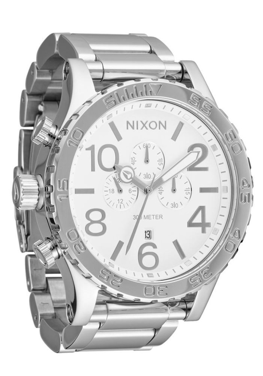 Watches Nixon | 51-30 Chrono Stainless Steel White Dial