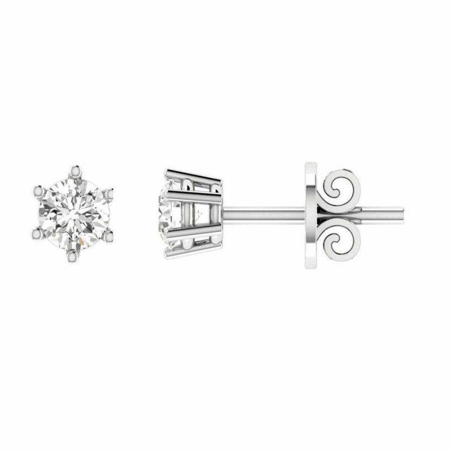 Jewellery Diamonds by WD | Diamond Stud Earrings With 0.50Ct Diamonds In 18K White Gold