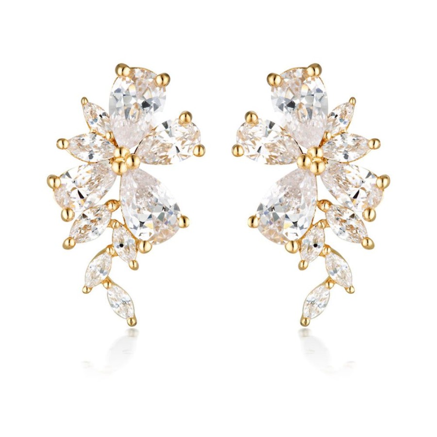 Jewellery Georgini | Georgini Iconic Bridal Hyacinth Earrings Gold