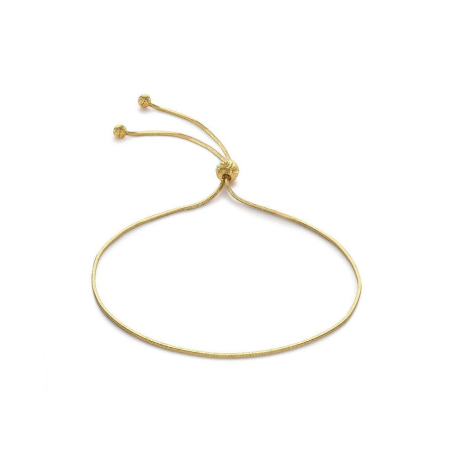 Jewellery Diamonds by WD | 9K Yellow Gold Snake Chain Adjustable Slider Bracelet