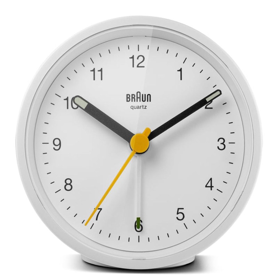 Watches Braun | Classic Analogue Alarm Clock White