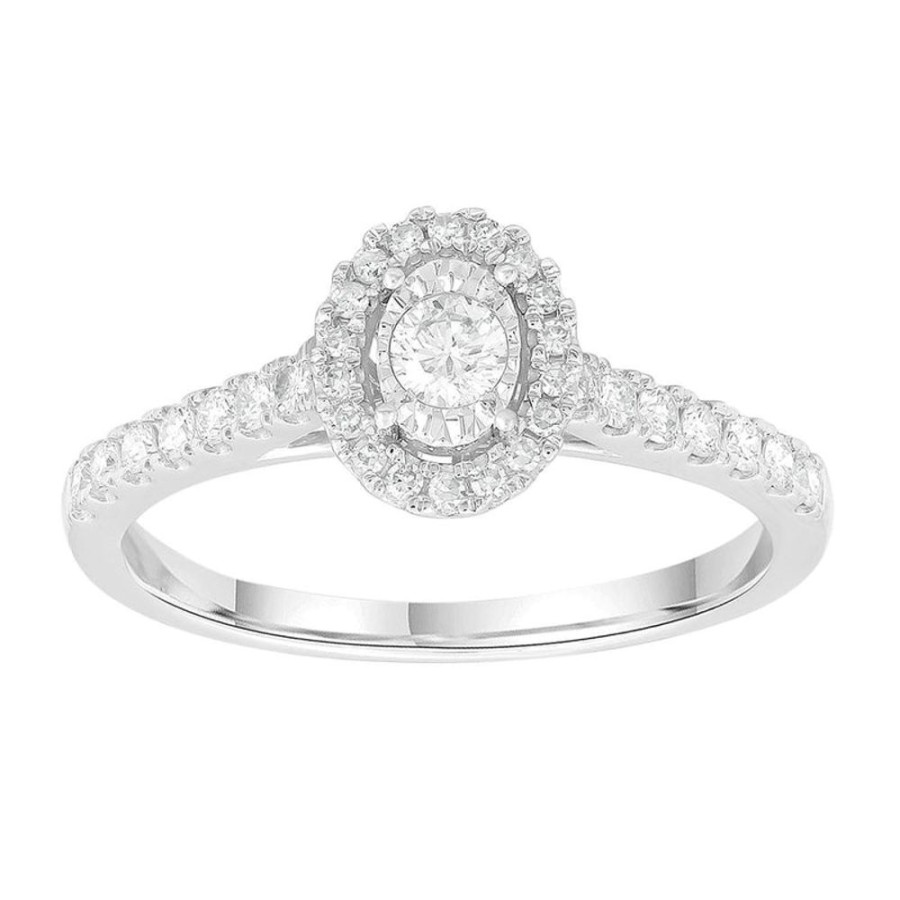 Jewellery Diamonds by WD | Ring With 0.33Ct Diamonds In 9K White Gold