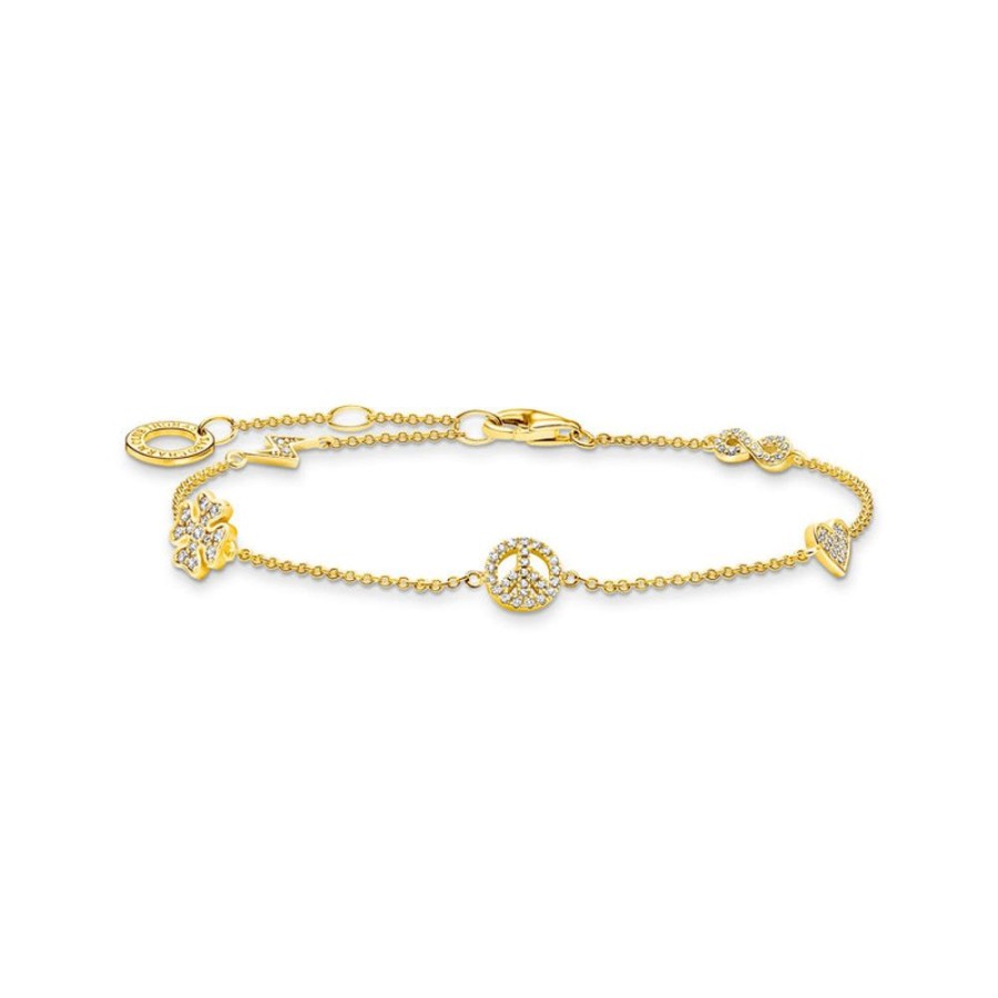 Jewellery Thomas Sabo | Bracelet With Symbols Gold