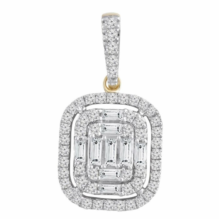 Jewellery Diamonds by WD | Cluster Pendant With 0.5Ct Diamond In 9K Yellow Gold