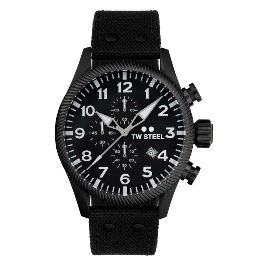 Watches TW Steel | Volante 48Mm Black Dial