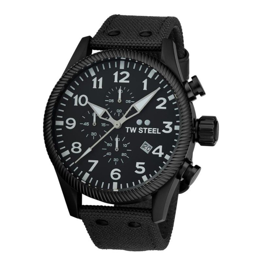 Watches TW Steel | Volante 48Mm Black Dial