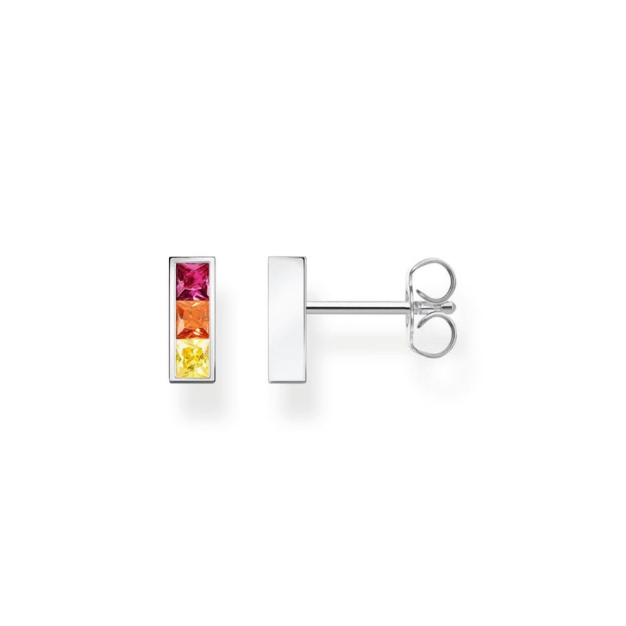 Jewellery Thomas Sabo | Thomas Sabo Ear Studs Colourful Stones Silver