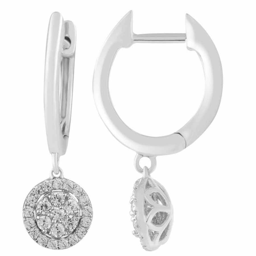 Jewellery Diamonds by WD | Diamond Fashion Earrings With 0.33Ct Diamonds In 9K White Gold