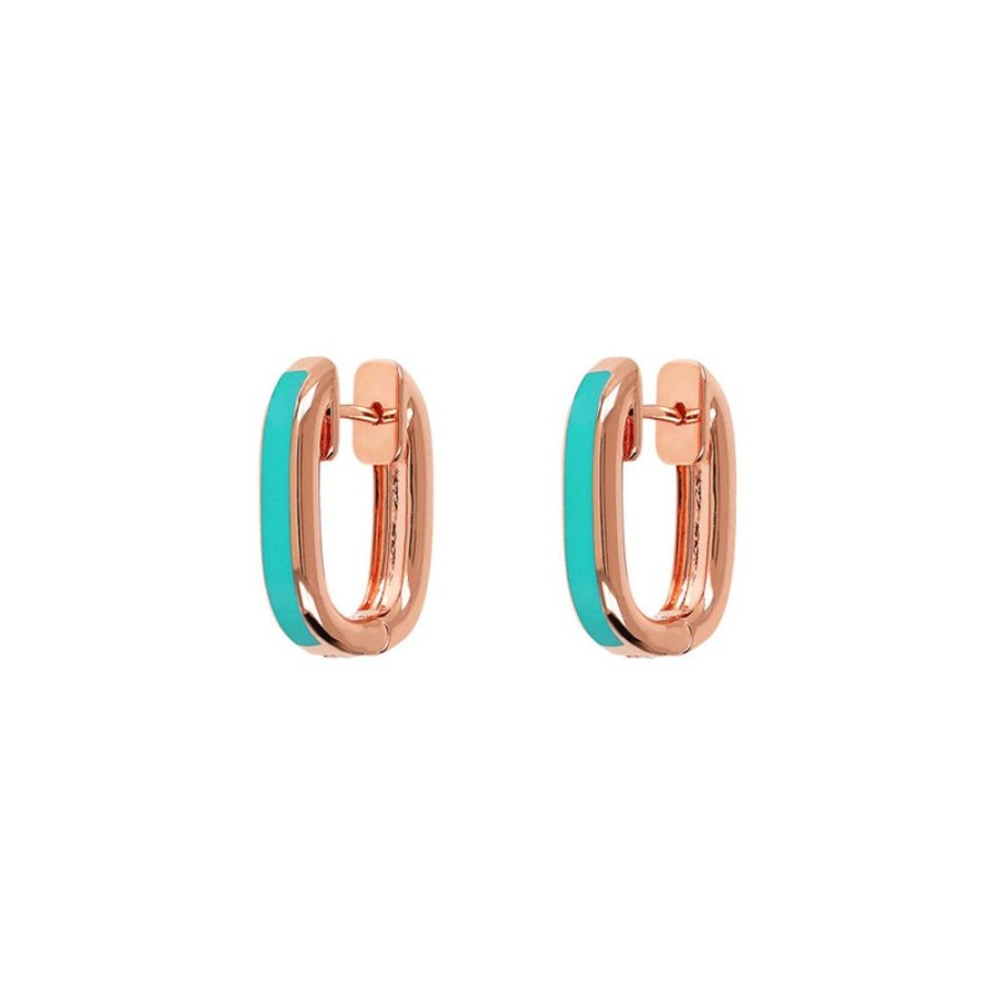 Jewellery Bronzallure | Miss Enamel Oval Hoop Earrings