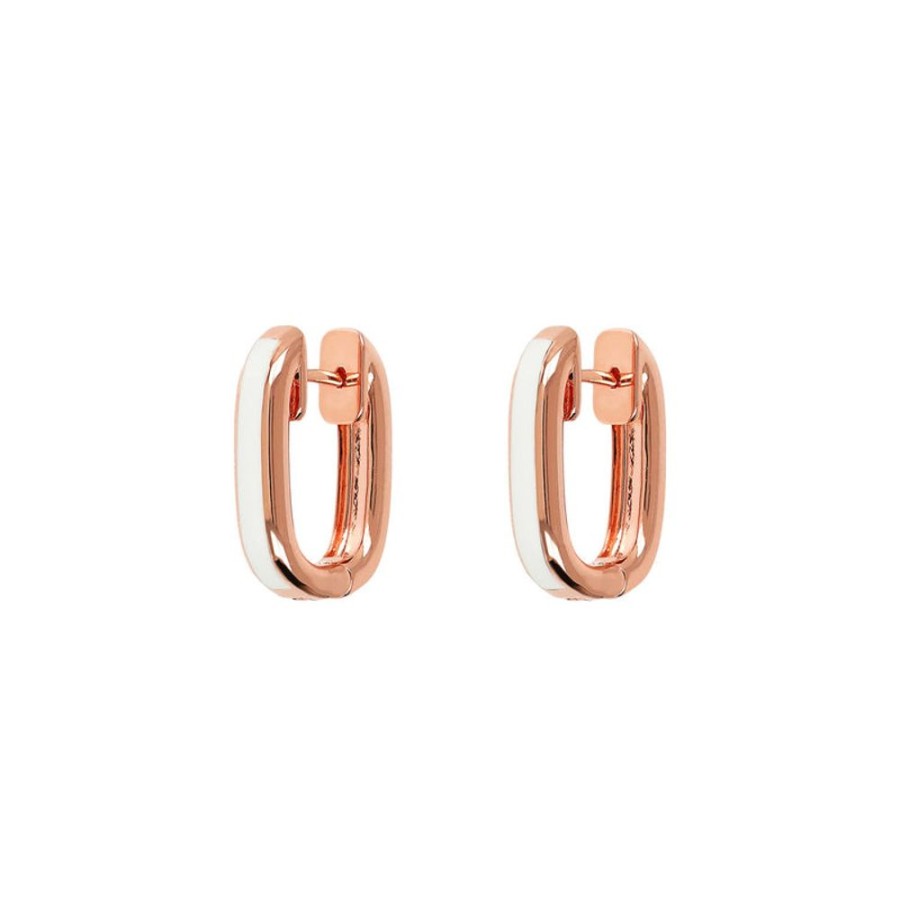 Jewellery Bronzallure | Miss Enamel Oval Hoop Earrings