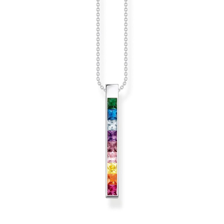 Jewellery Thomas Sabo | Thomas Sabo Necklace Colourful Stones Silver