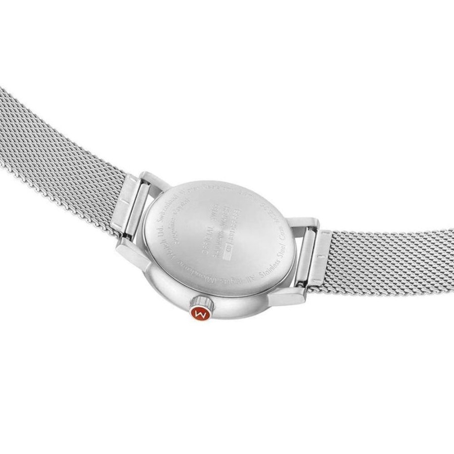 Watches Mondaine | Evo2 White Dial Stainless Steel Watch