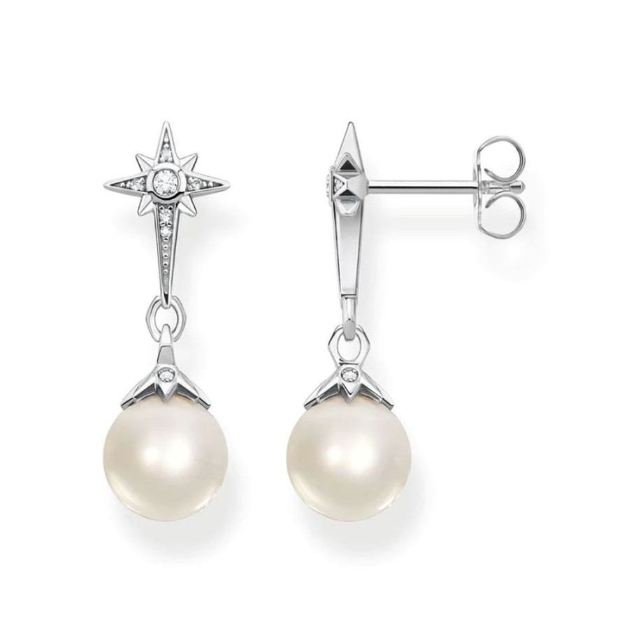 Jewellery Thomas Sabo Jewellery | Thomas Sabo Earrings Pearl Star