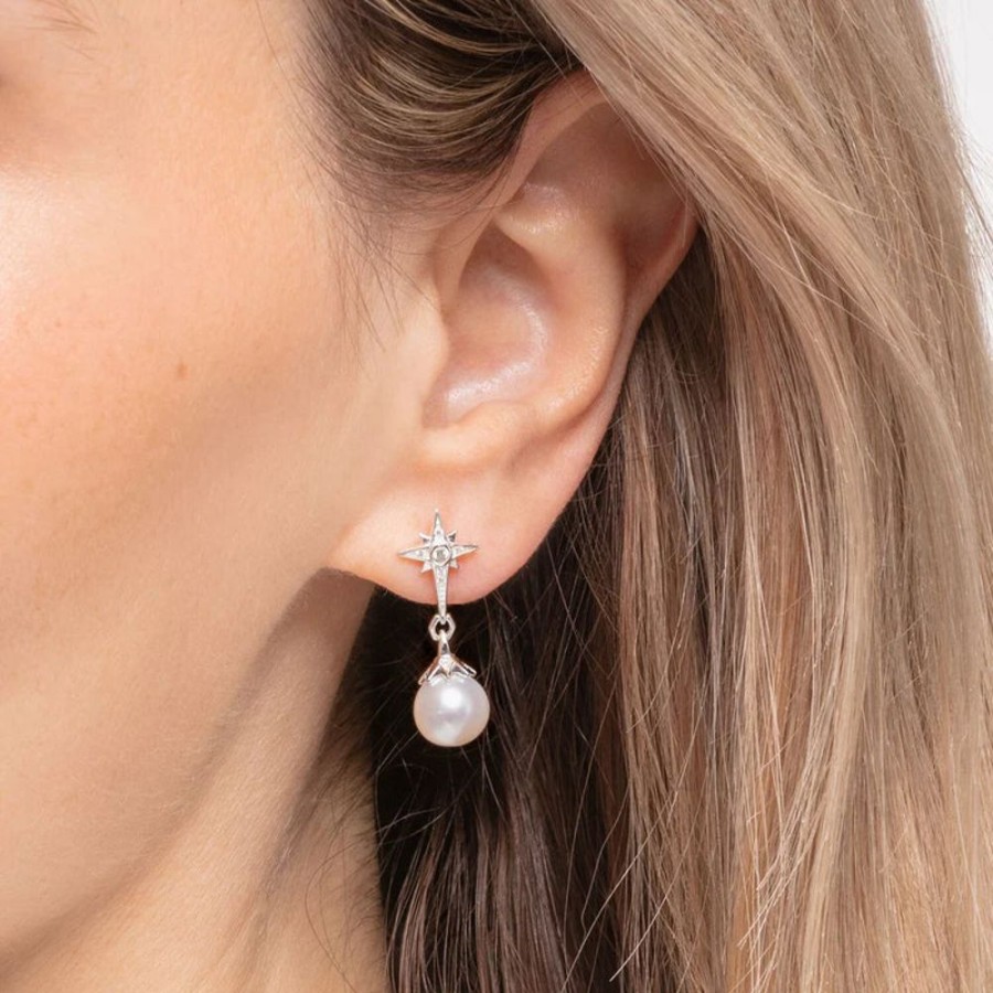 Jewellery Thomas Sabo Jewellery | Thomas Sabo Earrings Pearl Star