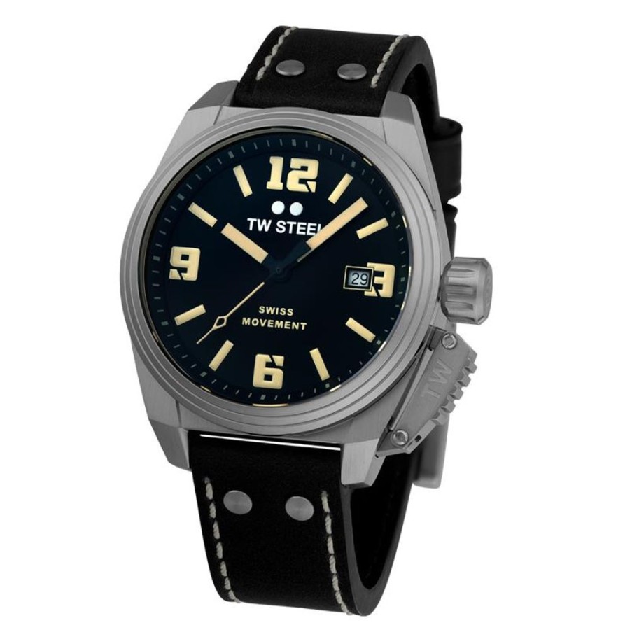 Watches TW Steel | Swiss Canteen Black Dial