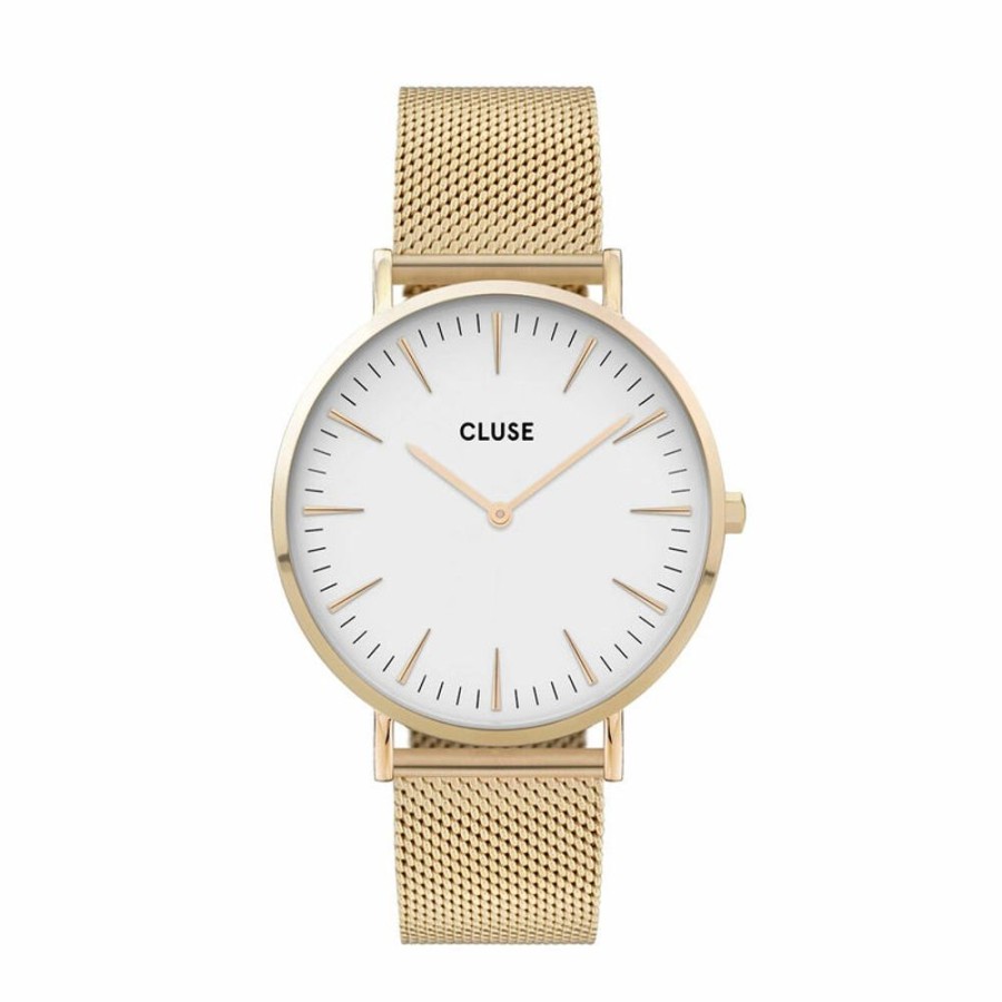 Watches Cluse | Cluse Boho Chic Mesh Gold Watch