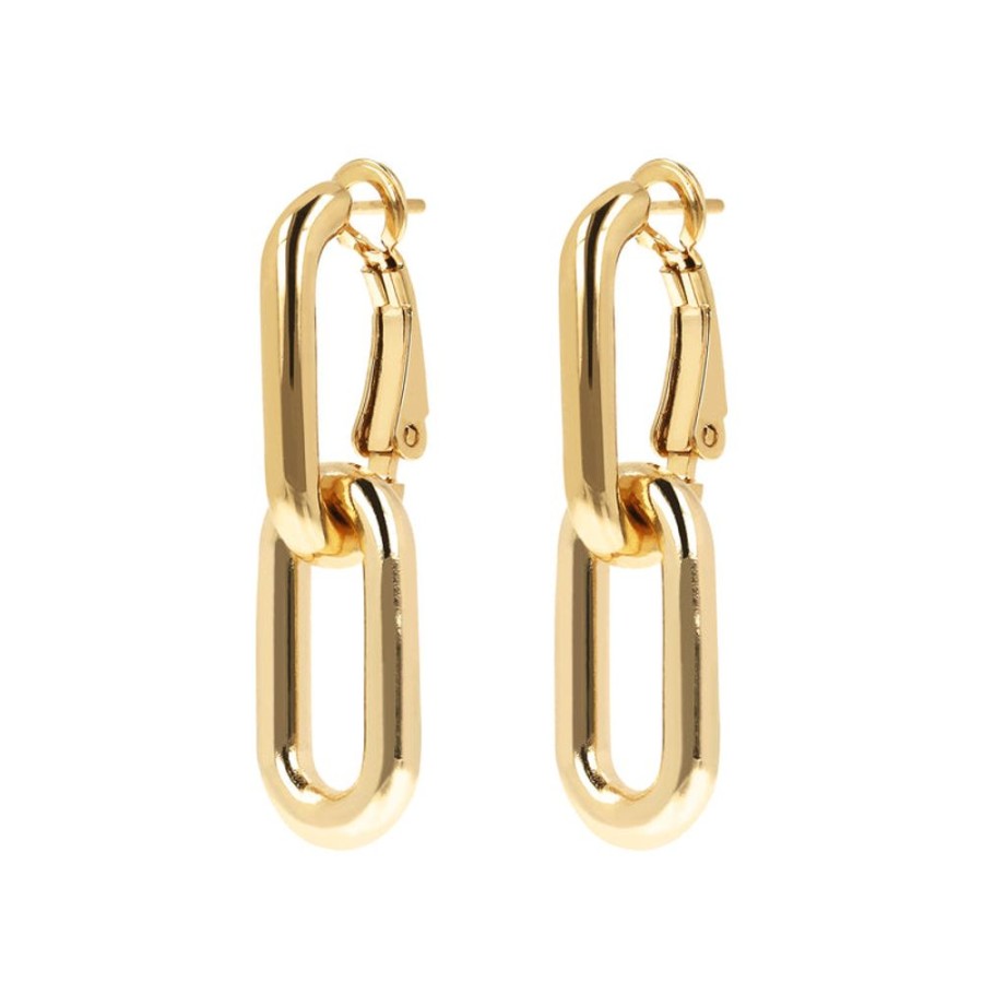 Jewellery Bronzallure | 2 In 1 Golden Earrings