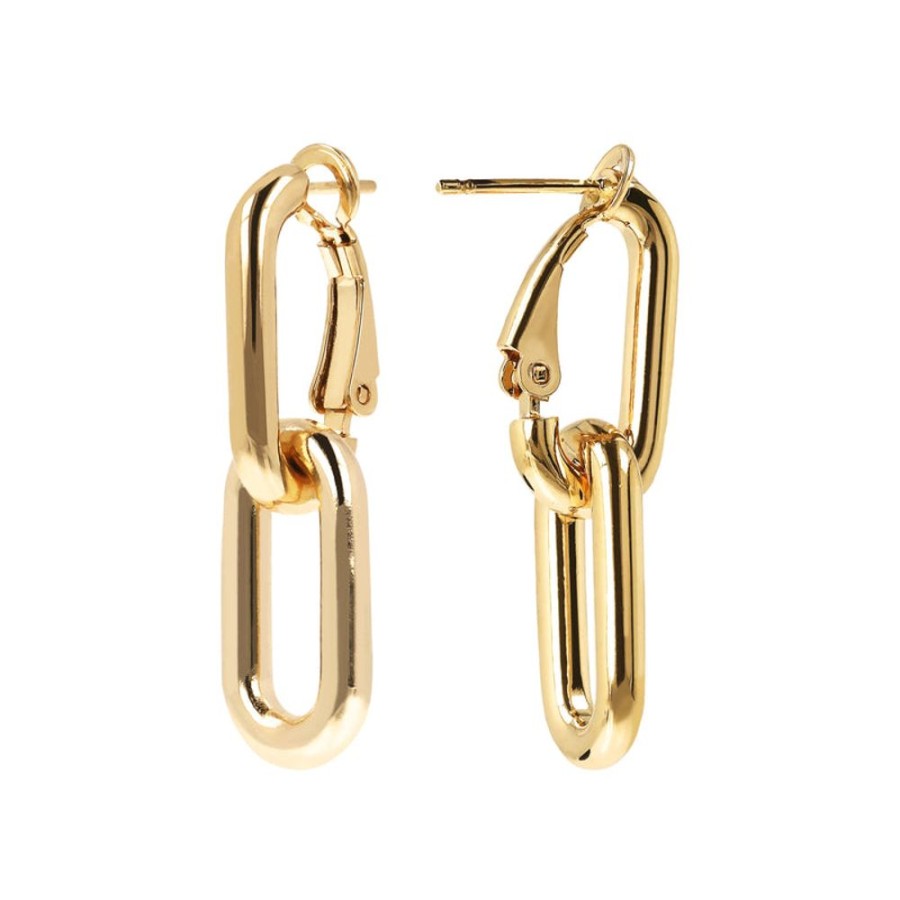 Jewellery Bronzallure | 2 In 1 Golden Earrings