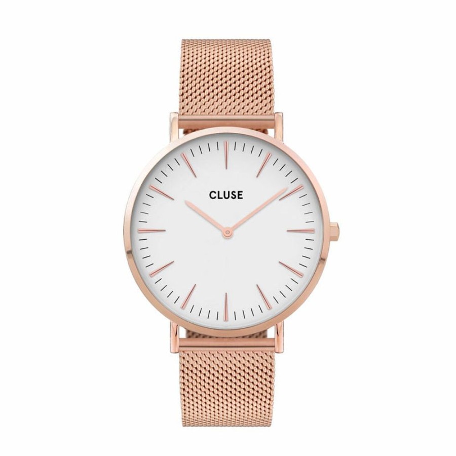 Watches Cluse | Cluse Boho Chic Mesh Rose Gold Watch