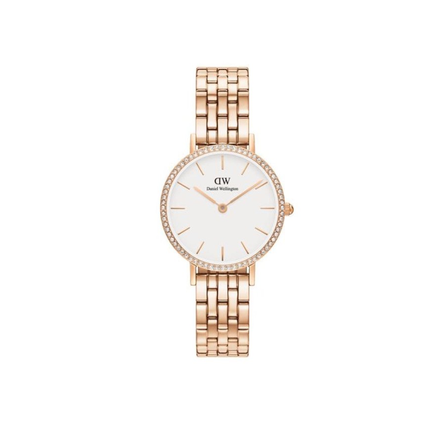 Watches Daniel Wellington | Petite 28Mm Bezel 5-Link White Watch