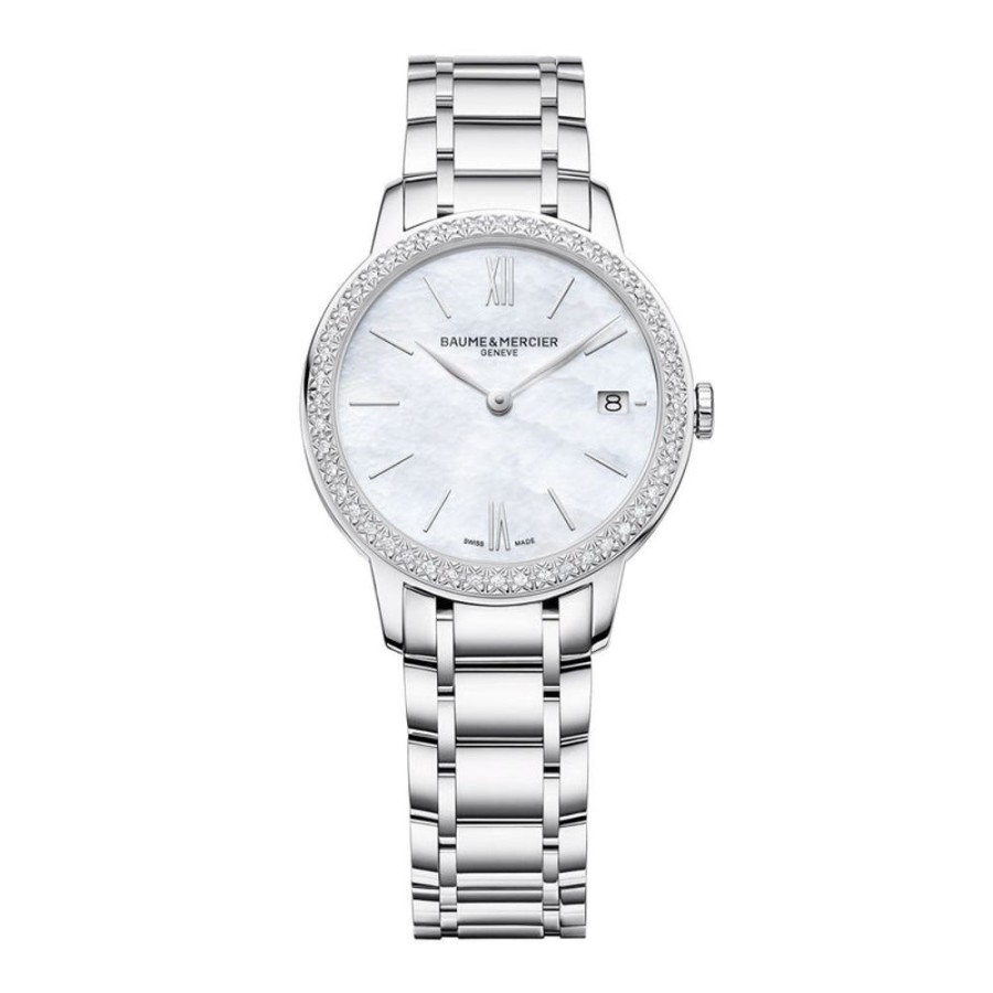 Watches Baume & Mercier | Classima Quartz 31Mm Diamond Set Watch