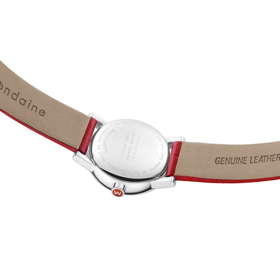 Watches Mondaine | Evo2 30Mm White Dial Leather Watch