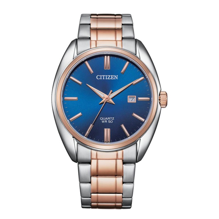 Watches Citizen | Stainless Steel Blue Dial Watch