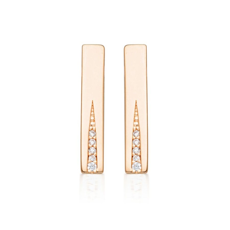 Jewellery Georgini | Georgini The Layered Edit Gilded Earrings Rose Gold