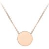 Jewellery Diamonds by WD | 9K Rose Gold Solid 10Mm Disc Adjustable Necklace