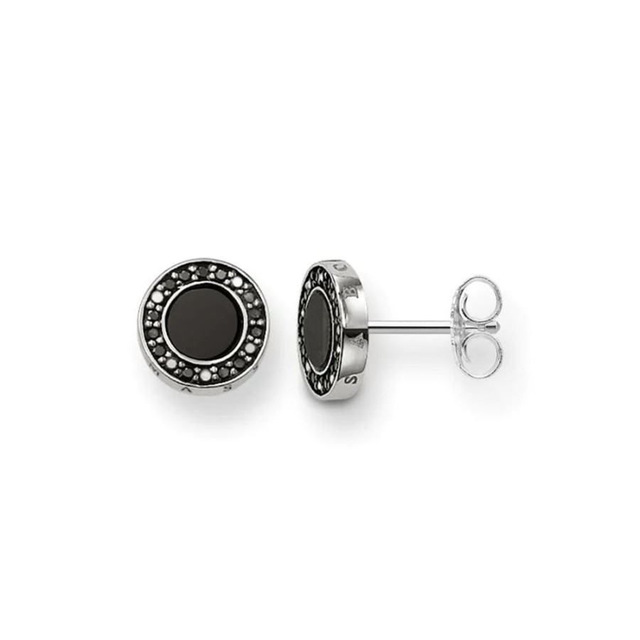 Jewellery Thomas Sabo Jewellery | Thomas Sabo Ear Studs Classic Pave Black