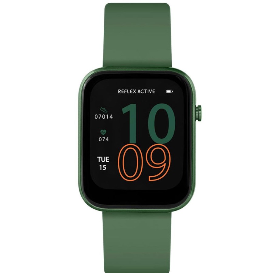 Watches Reflex Active | Series 12 Dark Green Silicone Smartwatch