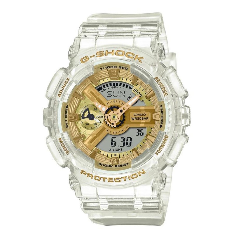 Watches G-Shock | Digital Transparent Gold Resin Watch