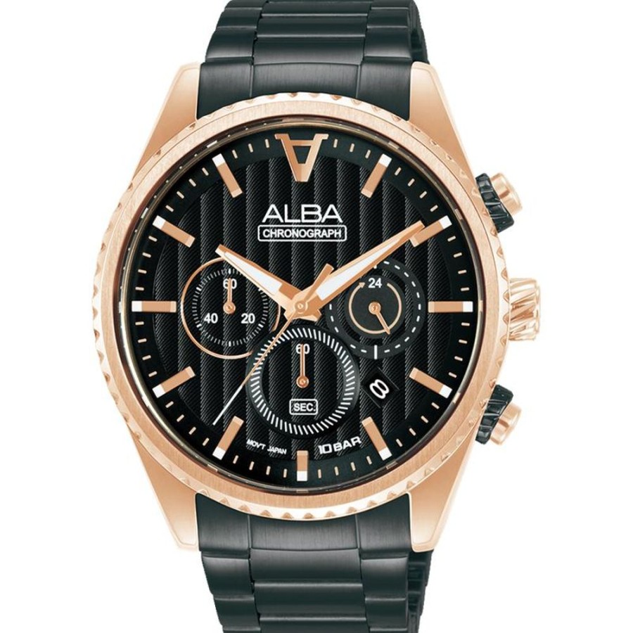 Watches Alba | Sports Chronograph Black Dial