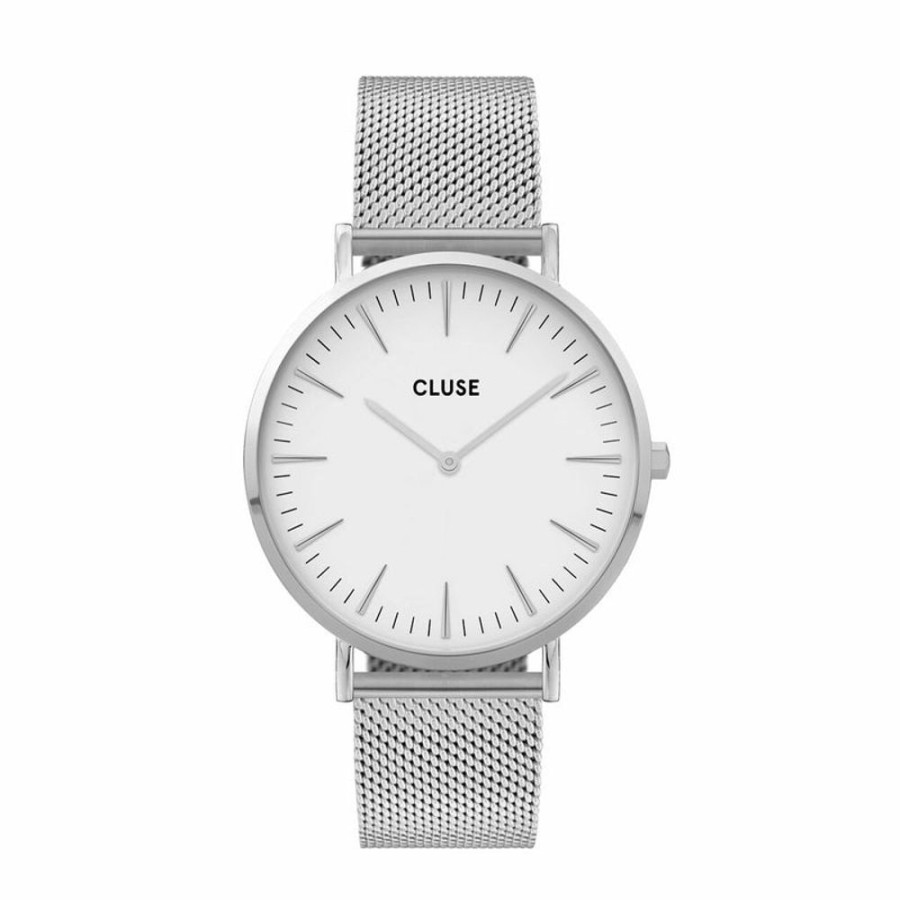 Watches Cluse | Cluse Boho Chic Mesh Silver Watch