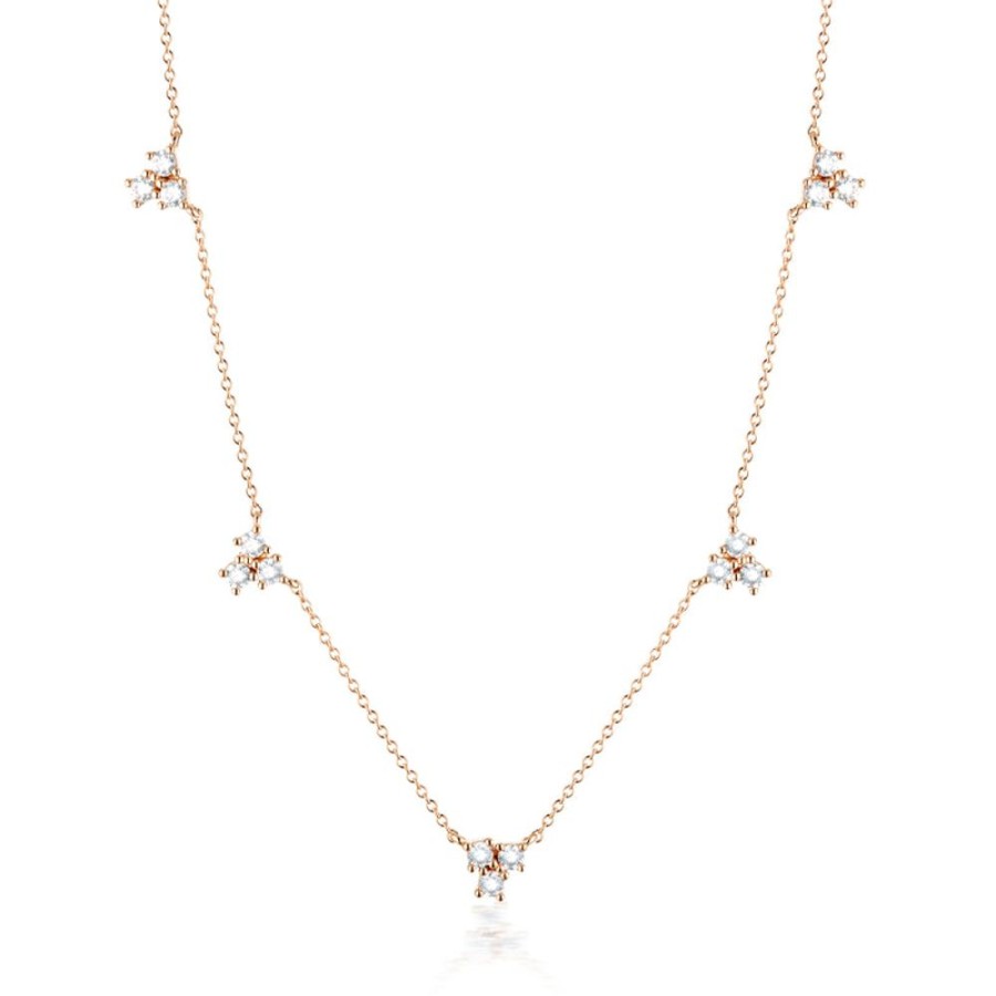 Jewellery Georgini | Georgini The Layered Edit Trois Necklace Rose Gold