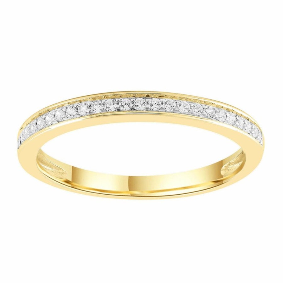 Jewellery Diamonds by WD | Band Ring With 0.15Ct Diamonds In 9K White And