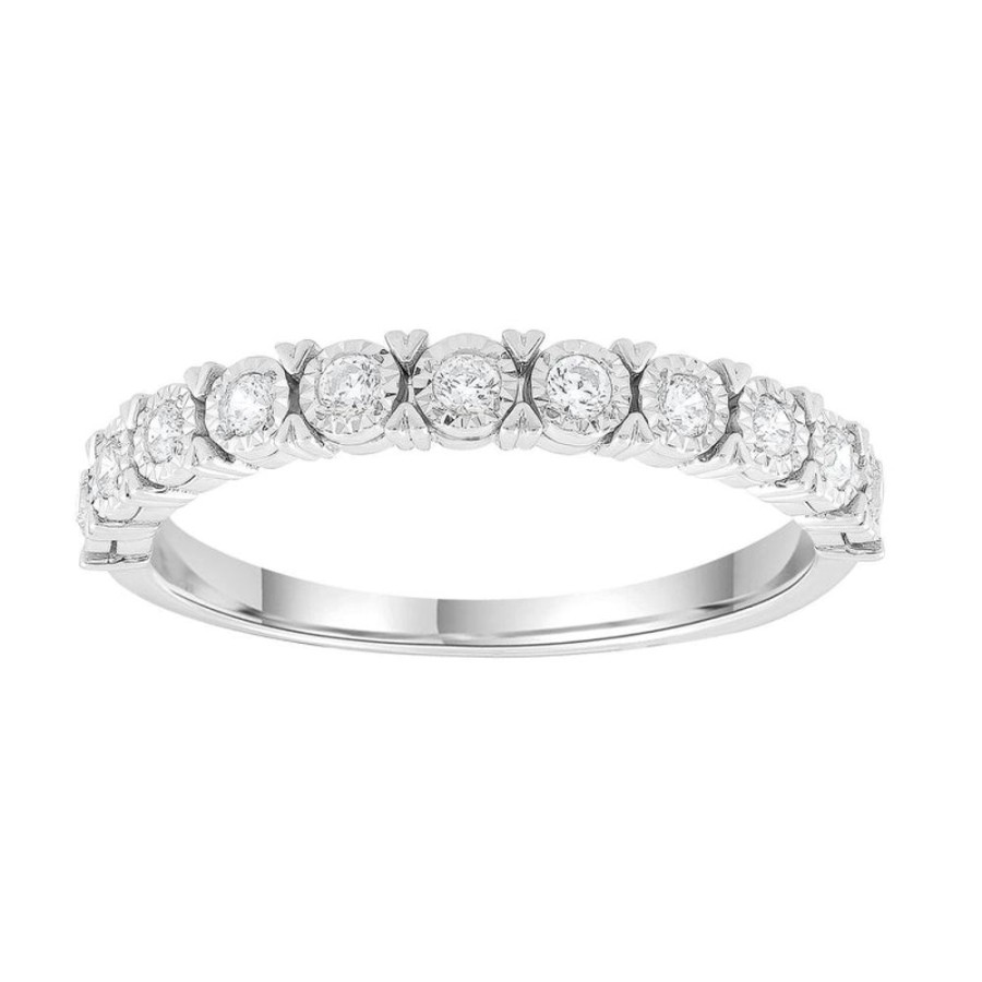 Jewellery Diamonds by WD | Band Ring With 0.25Ct Diamonds In 9K White Gold