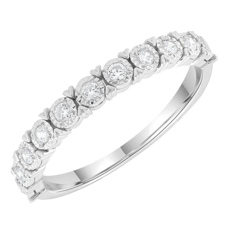 Jewellery Diamonds by WD | Band Ring With 0.25Ct Diamonds In 9K White Gold