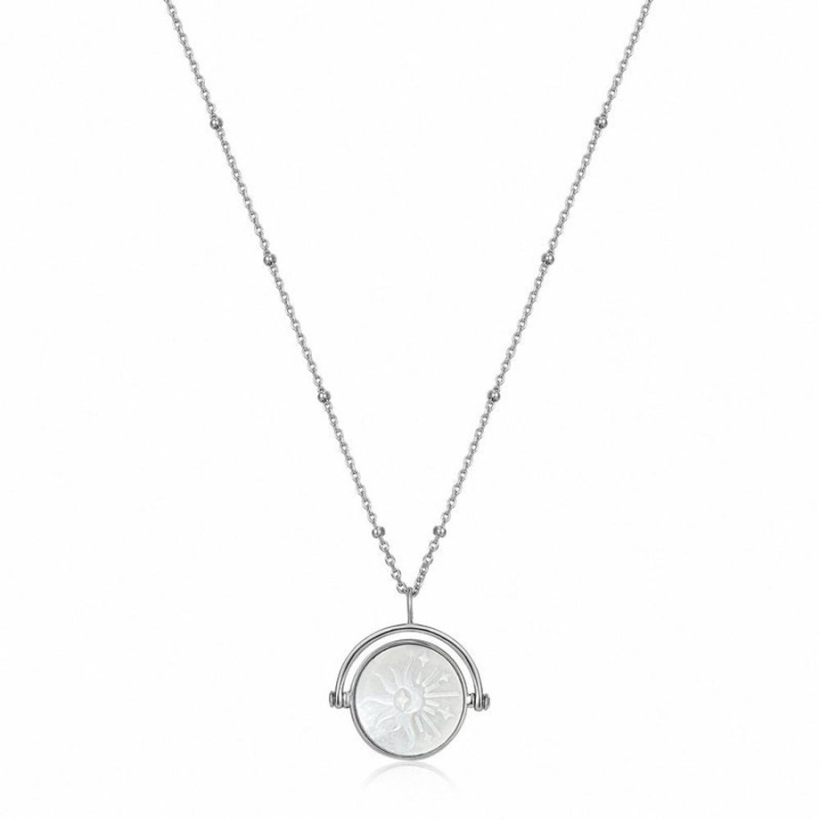 Jewellery Ania Haie | Sunbeam Emblem Silver Necklace