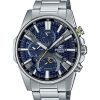 Watches Casio | Edifice Blue Dial Chronograph Smartphone Link