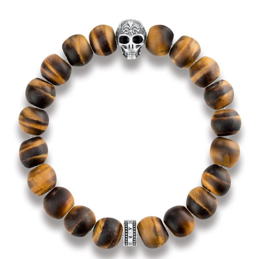 Jewellery Thomas Sabo | Bracelet "Power Bracelet Skull With Lily"