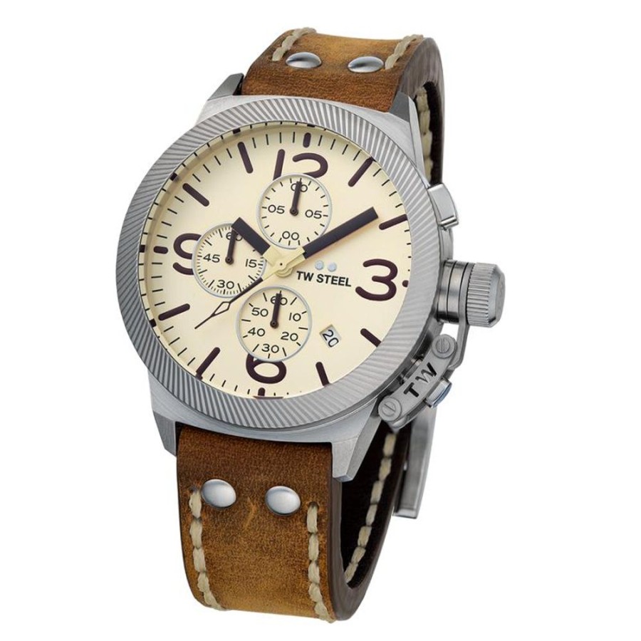 Watches TW Steel | Canteen 45Mm Cream Dial