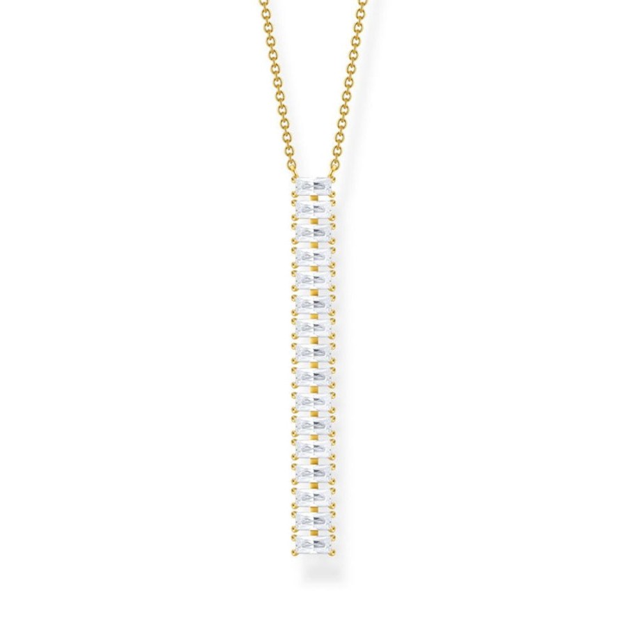 Jewellery Thomas Sabo | Necklace White Stones Gold